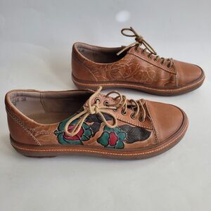 Spring Step L' Artiste Lace-up Leather Shoe Sneakers EU36 US 6 Brown Boho Artsy